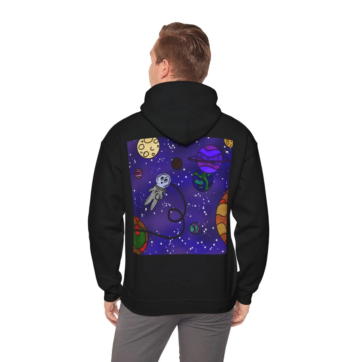 Niedliches Galaxy-Katzen-Design Unisex Hoodie – Perfekt für gemütliche Tage - So ist Leben