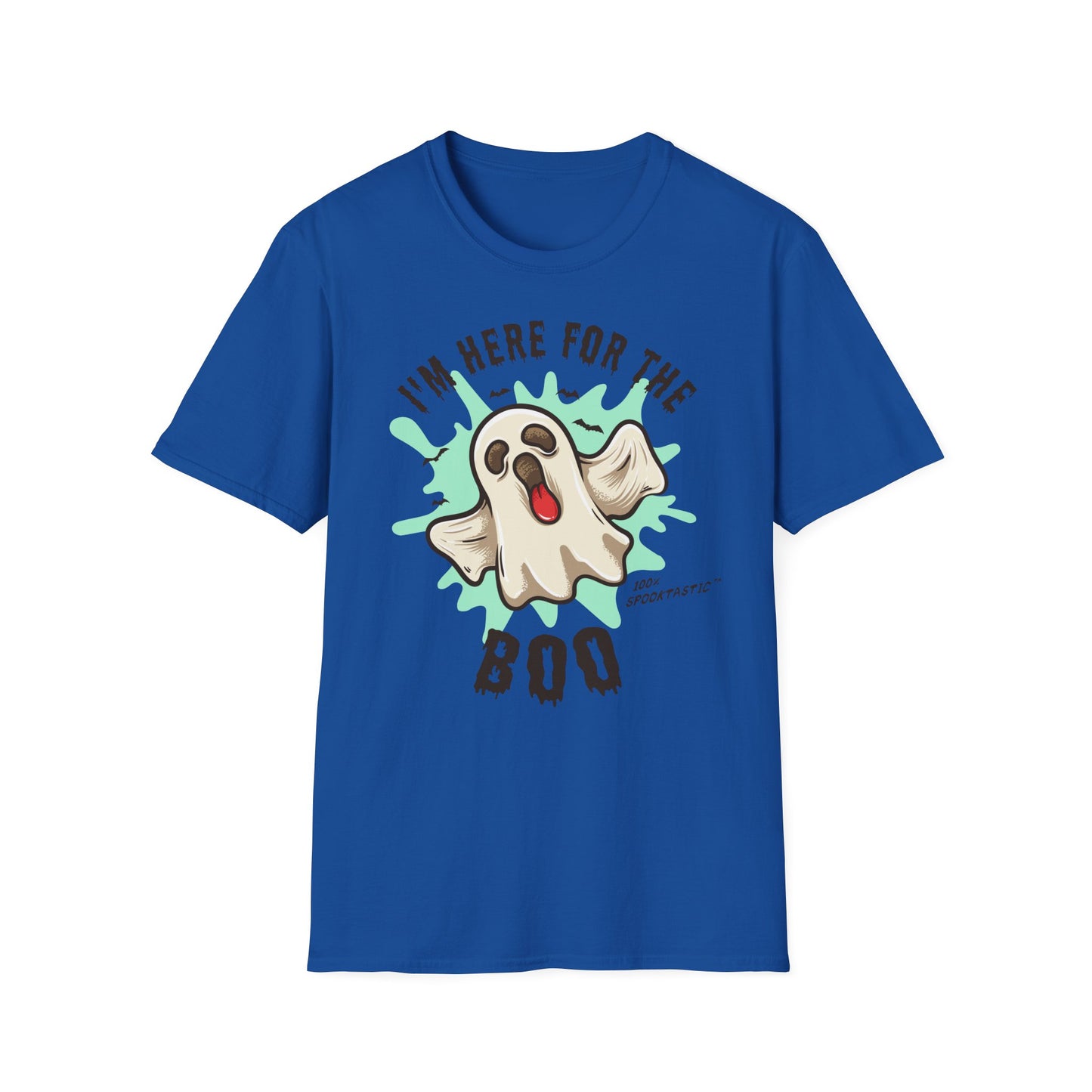 Halloween Ghost T-Shirt, I’m Here for the Boo Tee, Unisex Graphic Shirt, Spooky Season Top, Fun Costume T-Shirt Printify