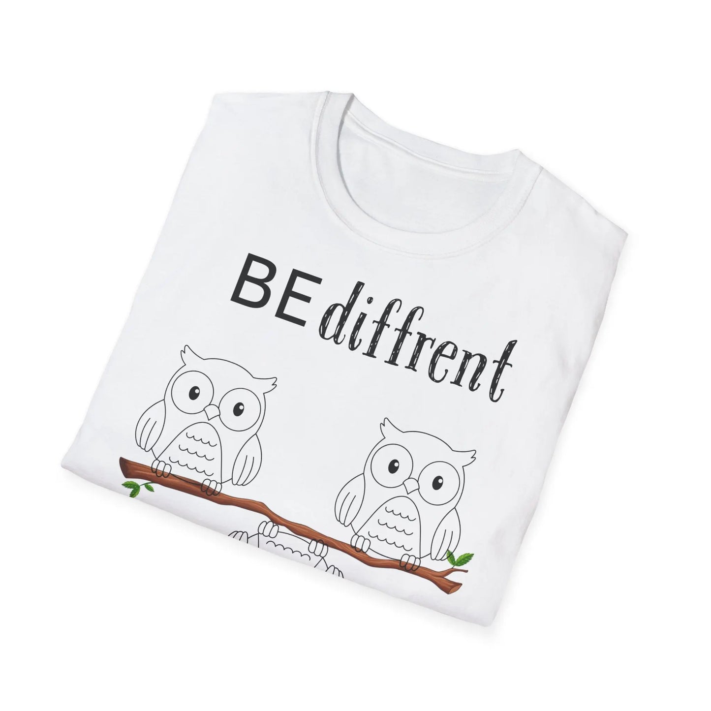 Unisex Softstyle T-Shirt - Be Different Owls - So ist Leben
