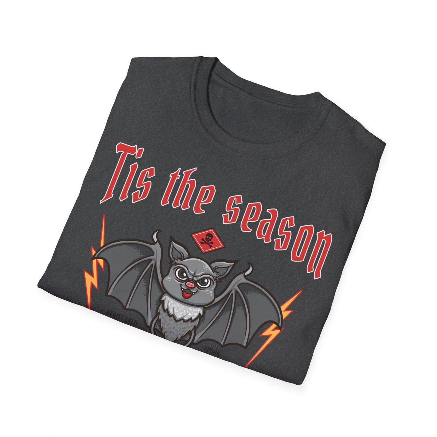 Halloween Creepy Bat Unisex T-Shirt, Cute Halloween Tee, Spooky Season Shirt, Fun Costume Top, Gift for Halloween Lovers Printify