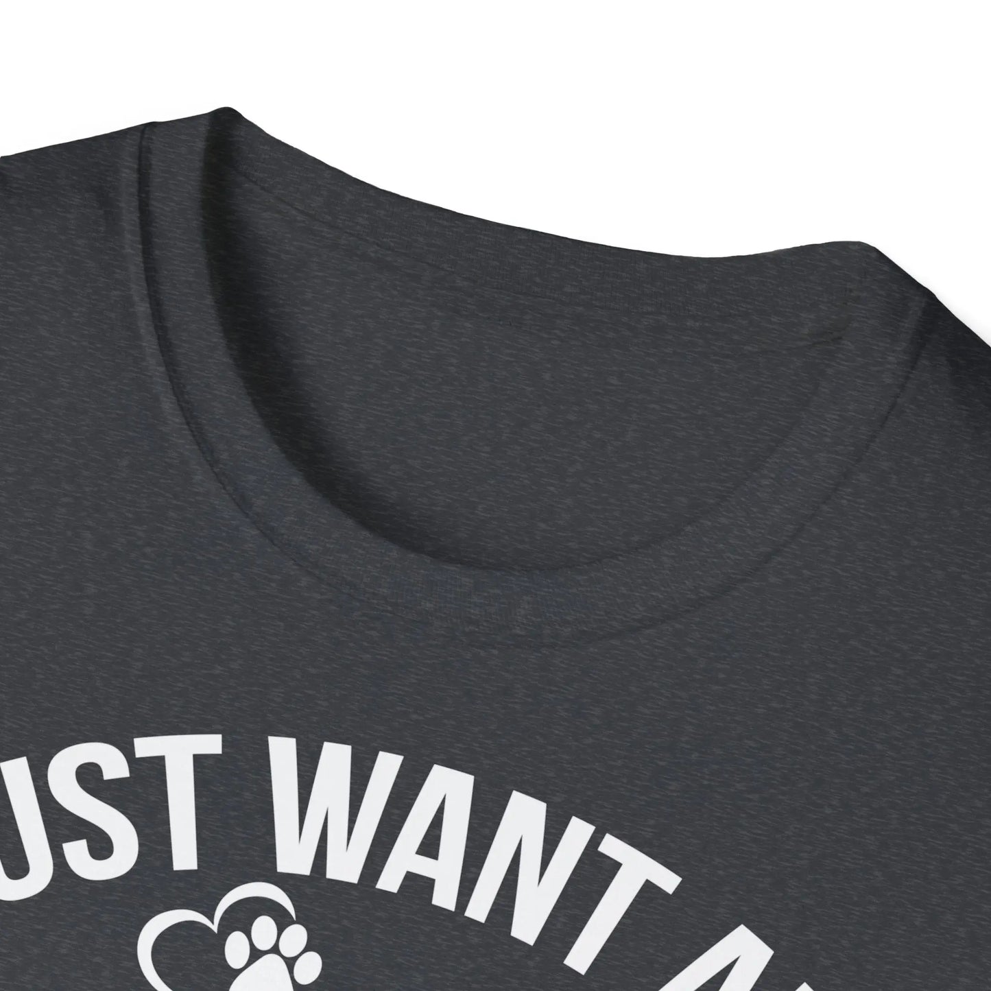 I Just Want All the Dogs Unisex Softstyle T-Shirt – Perfect for Dog Lovers - So ist Leben