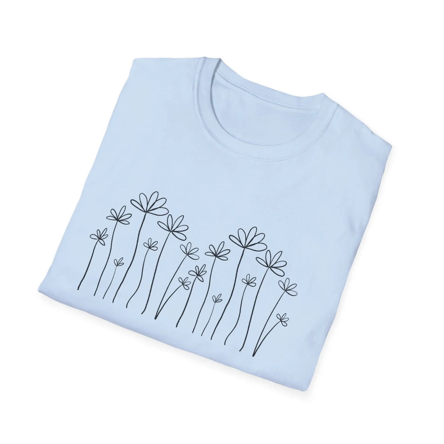Faith & Love Floral Unisex Softstyle T-Shirt - So ist Leben