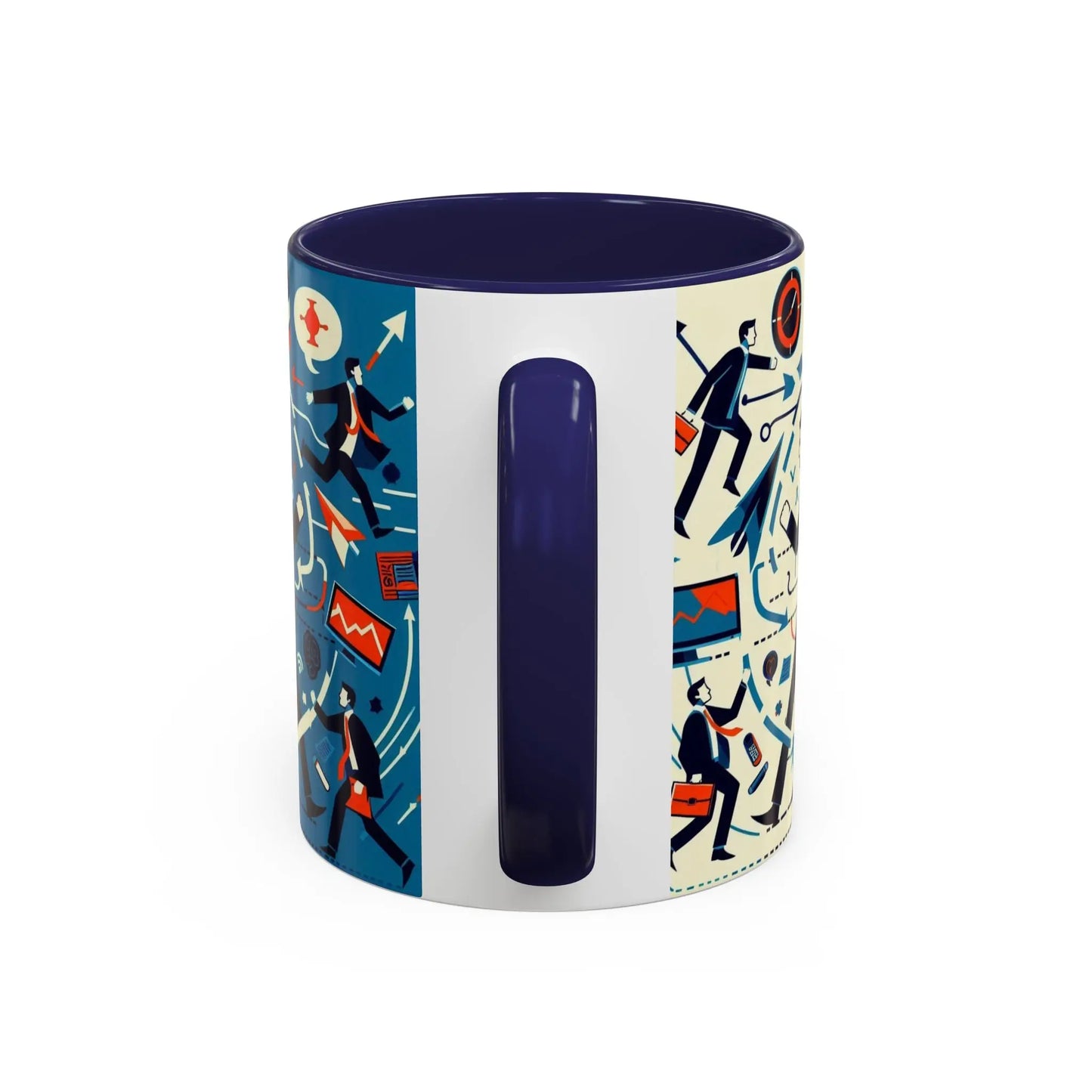 Motivierende Business-Kaffeetasse – 11 & 15oz Accent-Tasse mit Work-Life-Design. - So ist Leben