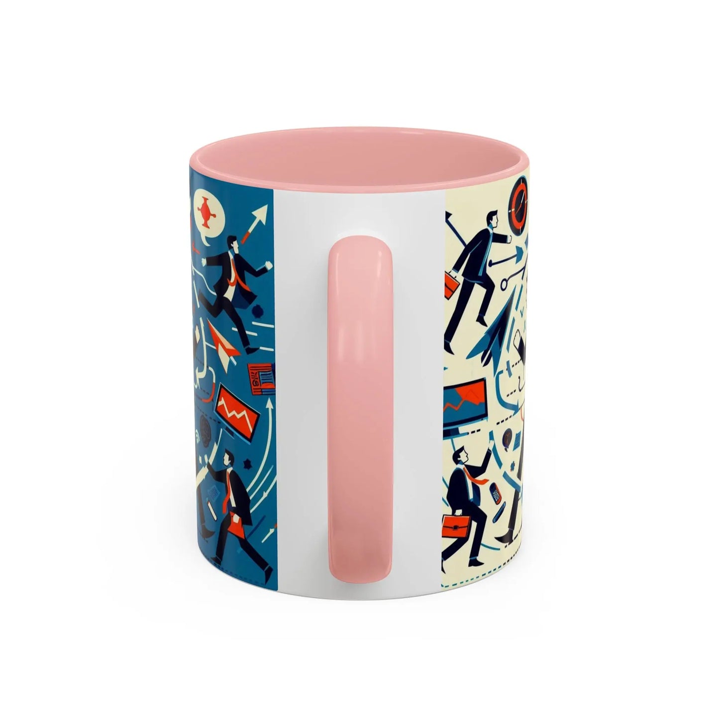 Motivierende Business-Kaffeetasse – 11 & 15oz Accent-Tasse mit Work-Life-Design. - So ist Leben