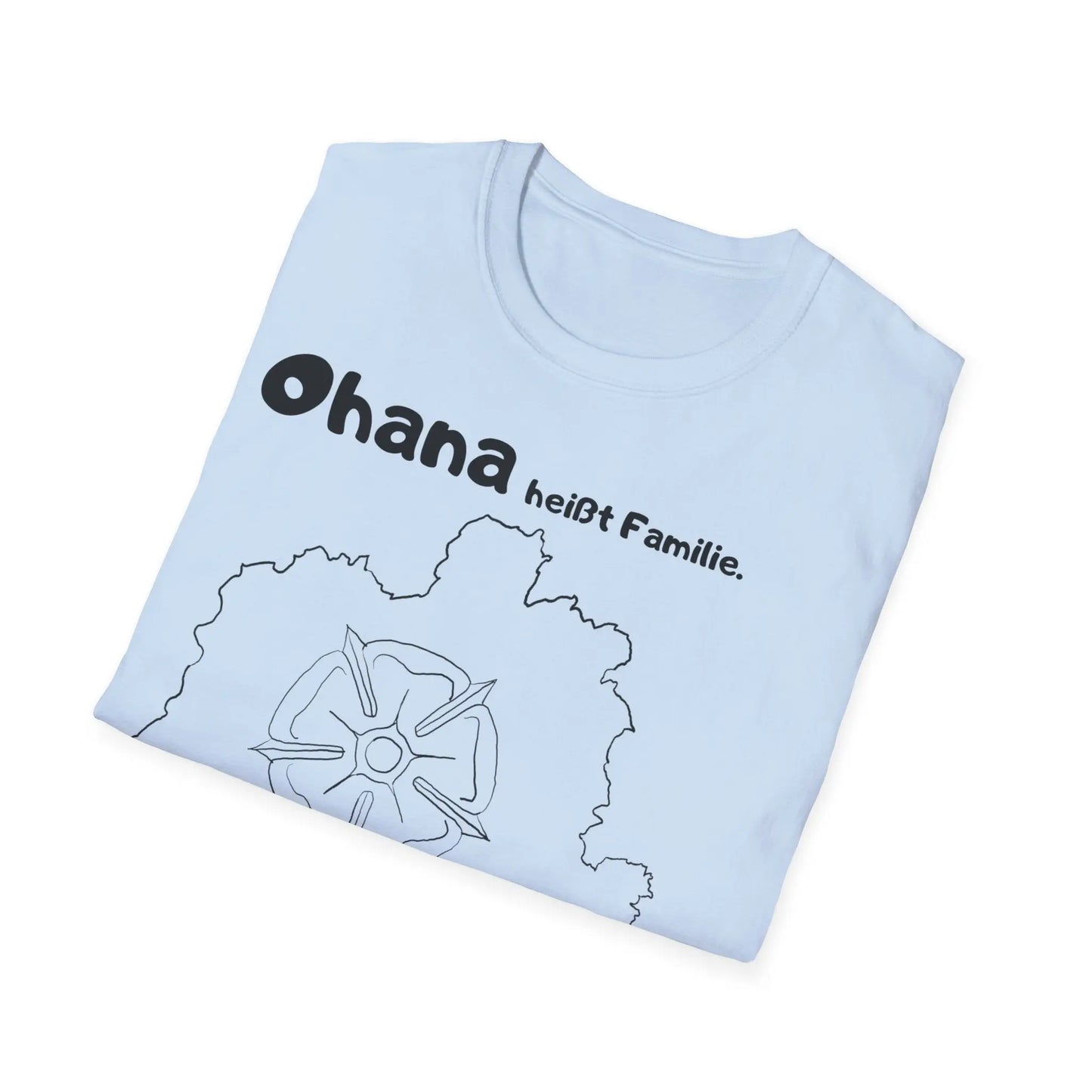 Ohana heißt Familie | Map Unisex Softstyle T-Shirt - So ist Leben