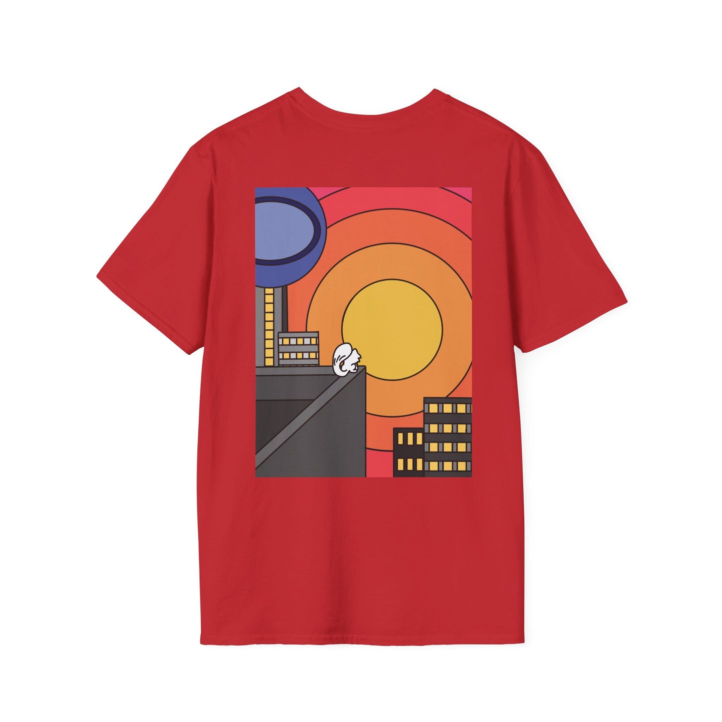 Vibrant Retro Sunset T-Shirt, Graphic Tee, Unisex Apparel, Summer Fashion, Gift for Her/Him, Casual Wear Printify