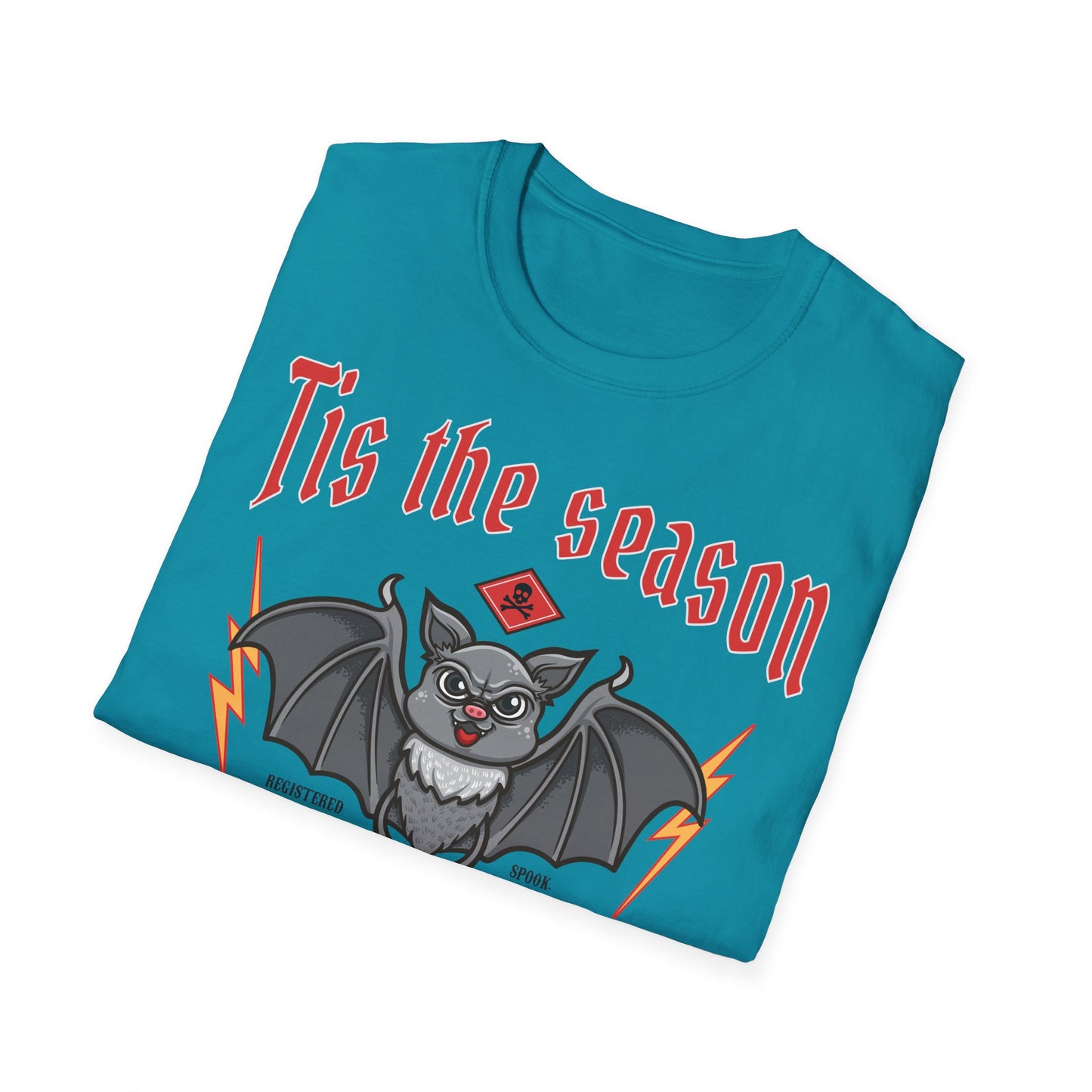 Halloween Creepy Bat Unisex T-Shirt, Cute Halloween Tee, Spooky Season Shirt, Fun Costume Top, Gift for Halloween Lovers Printify