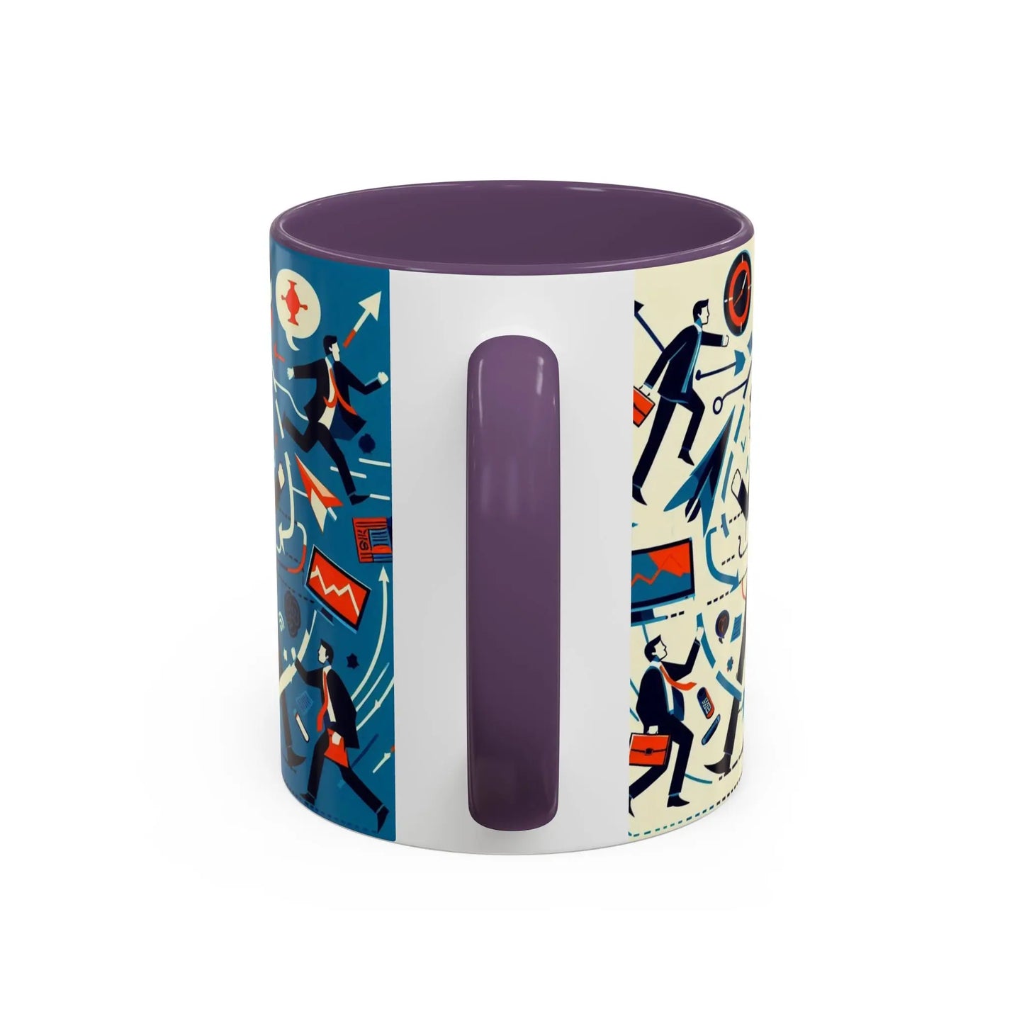 Motivierende Business-Kaffeetasse – 11 & 15oz Accent-Tasse mit Work-Life-Design. - So ist Leben