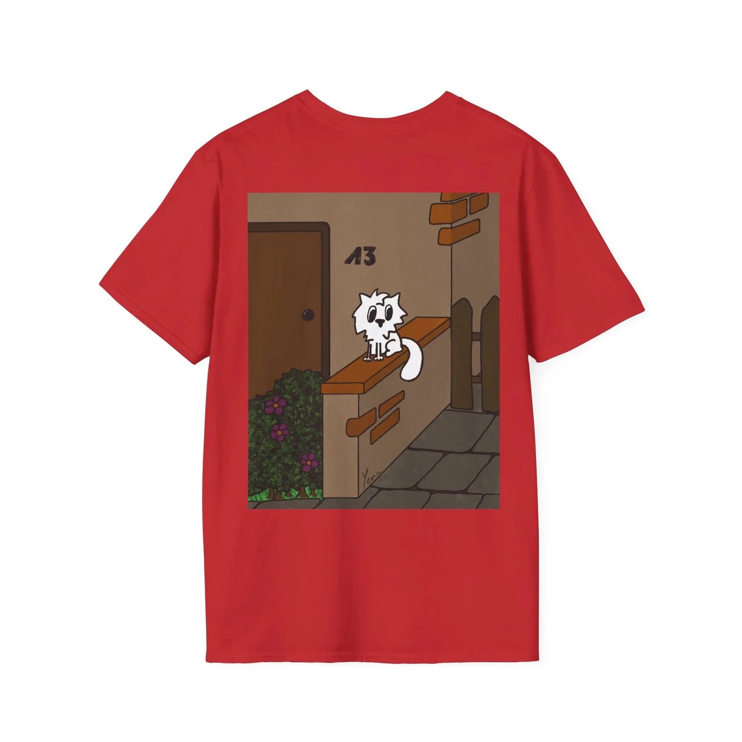 Niedliches Katzen-Unisex Softstyle T-Shirt – Perfekt für Katzenliebhaber. - So ist Leben