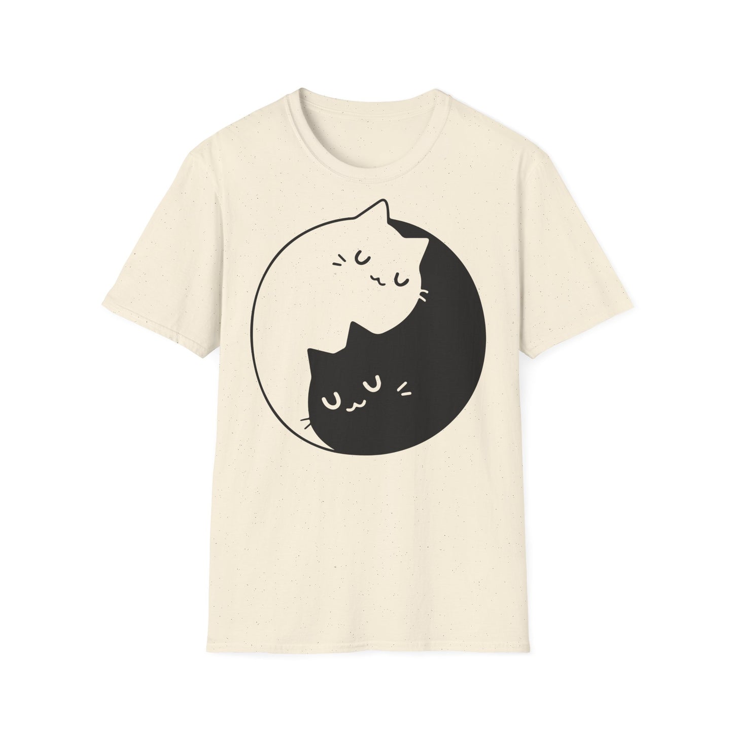 Yin-Yang Katzen Unisex Softstyle T-Shirt: Kuschelig, stilvoll, komfortabel, elegant