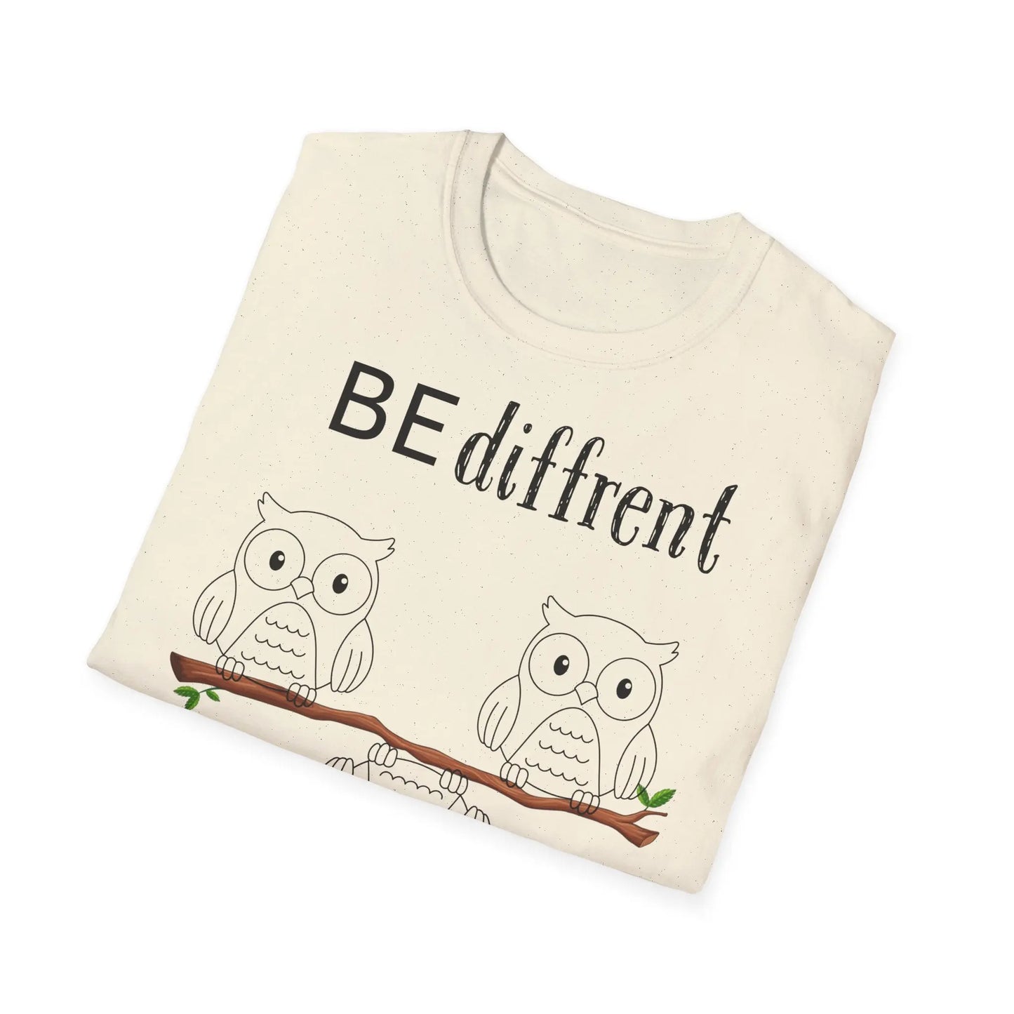 Unisex Softstyle T-Shirt - Be Different Owls - So ist Leben