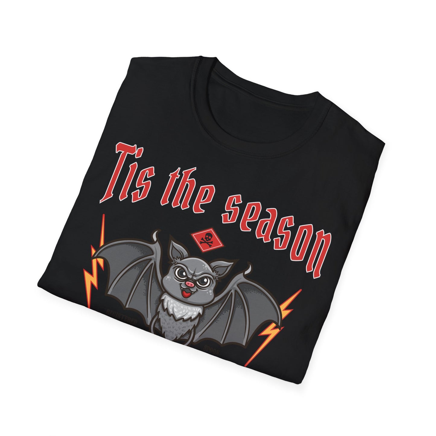 Halloween Creepy Bat Unisex T-Shirt, Cute Halloween Tee, Spooky Season Shirt, Fun Costume Top, Gift for Halloween Lovers Printify