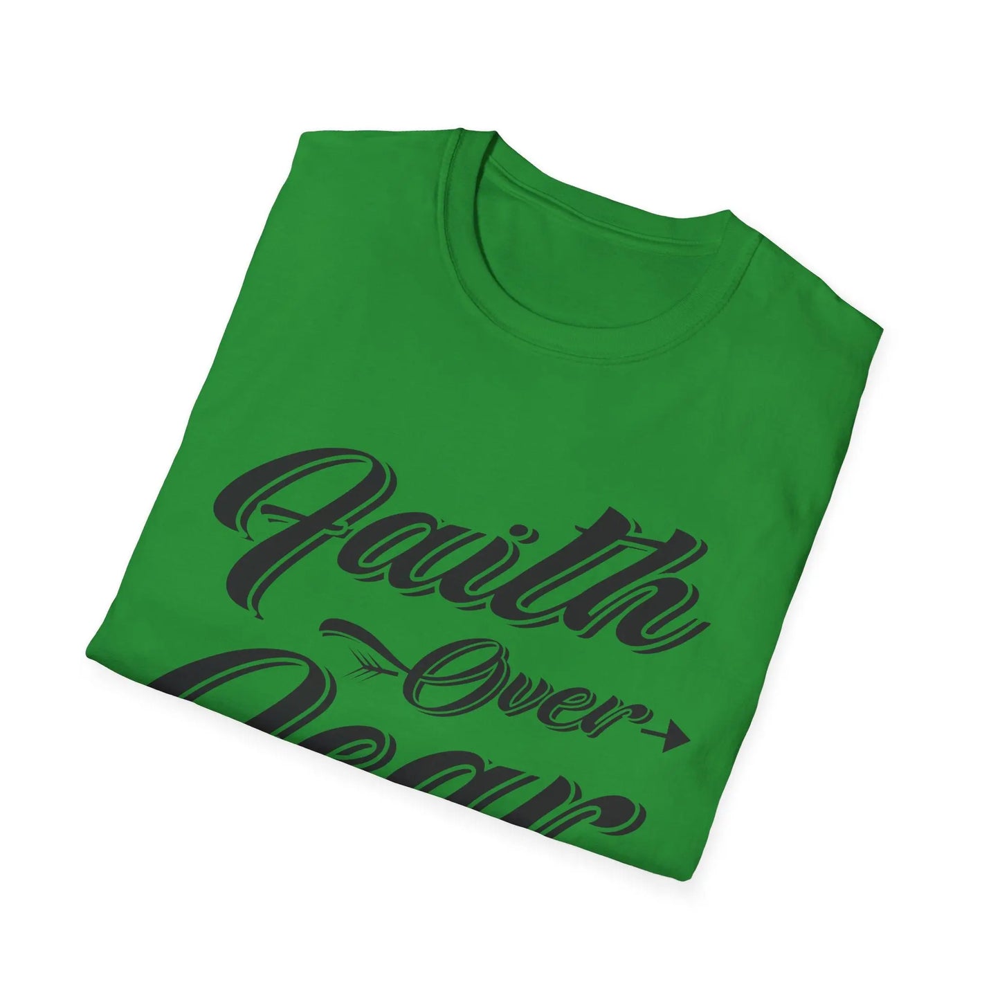 Faith Over Fear Unisex Softstyle T-Shirt | Inspirational Graphic Tee - So ist Leben