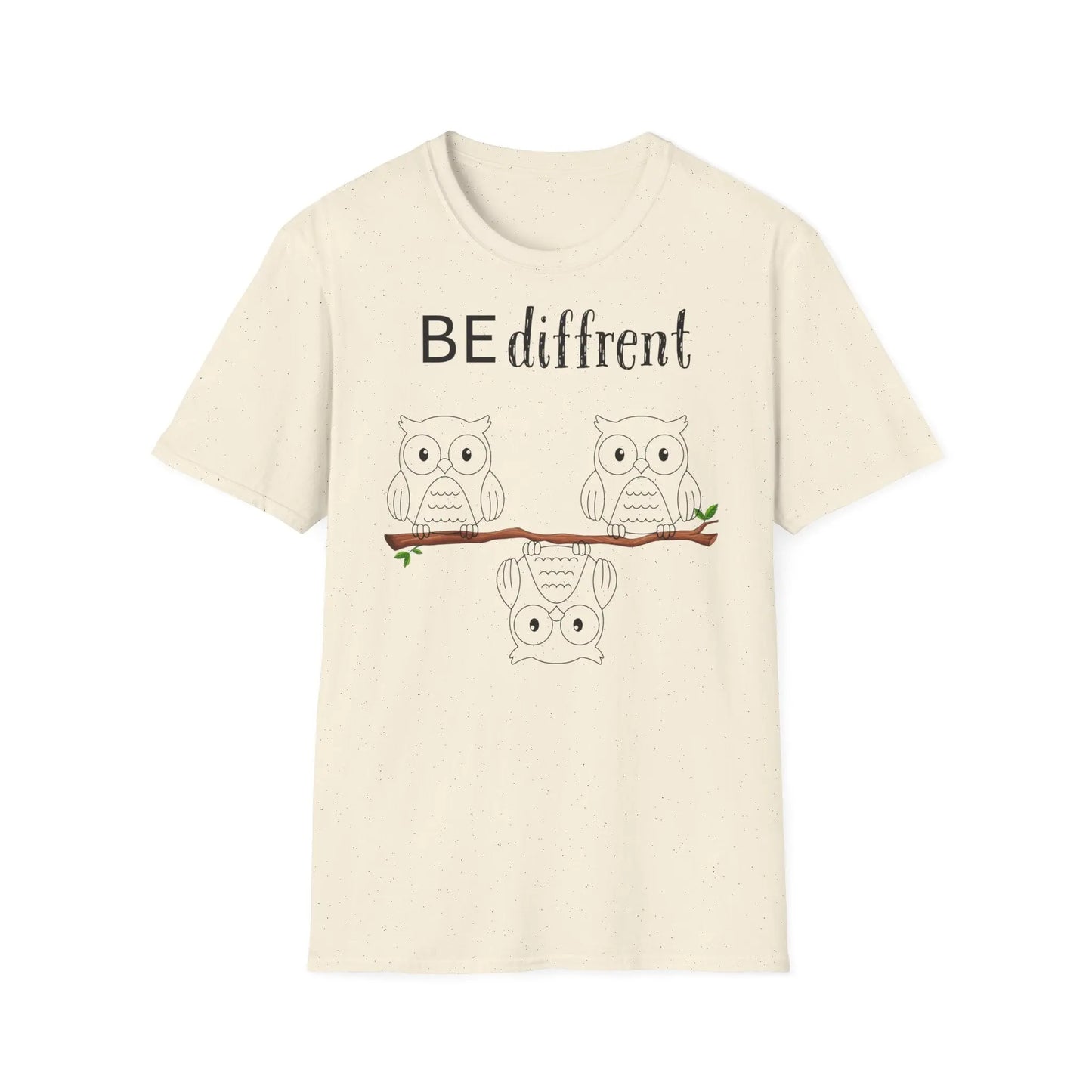 Unisex Softstyle T-Shirt - Be Different Owls - So ist Leben