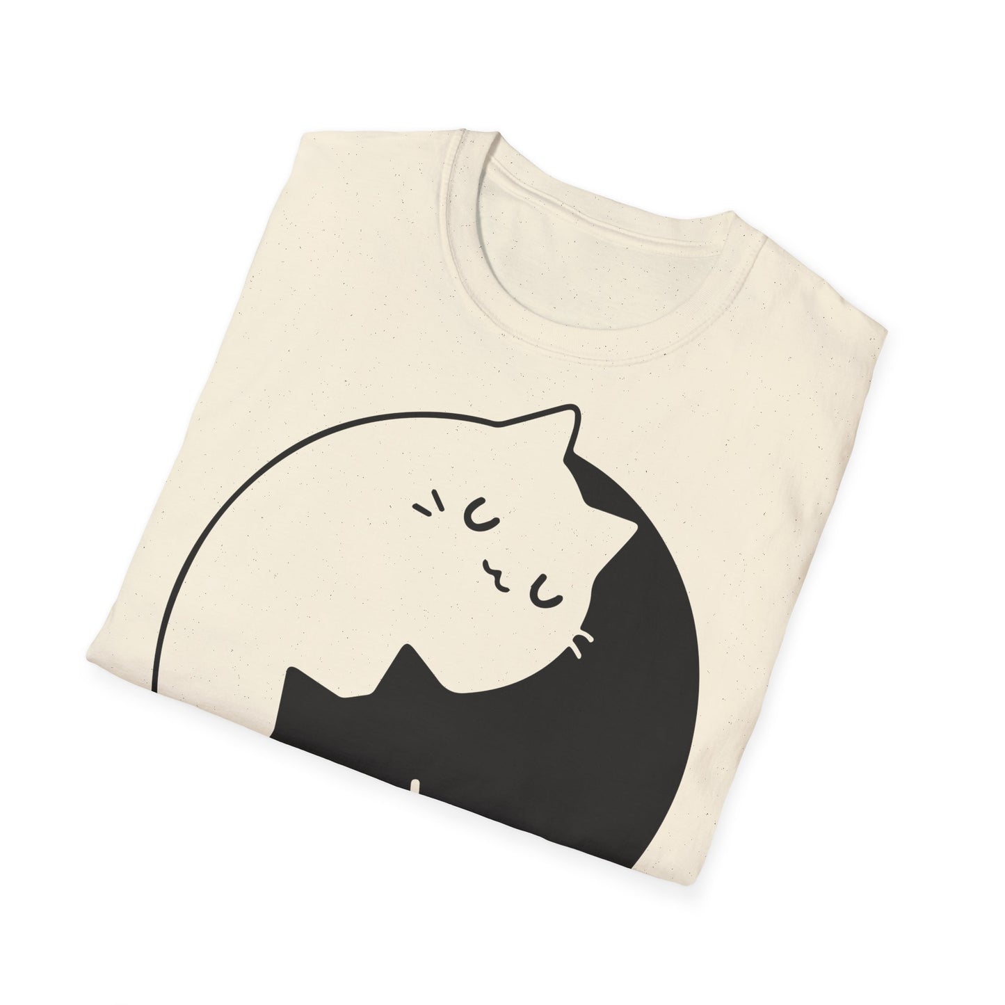 Yin-Yang Katzen Unisex Softstyle T-Shirt: Kuschelig, stilvoll, komfortabel, elegant