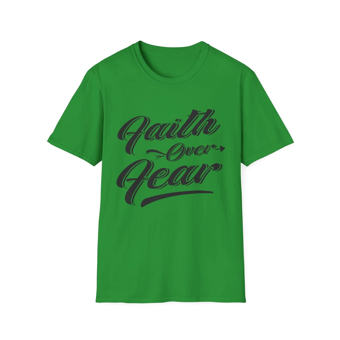 Faith Over Fear Unisex Softstyle T-Shirt | Inspirational Graphic Tee - So ist Leben