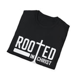 Rooted in Christ Unisex Softstyle T-Shirt - Faith-Based Apparel for Everyday Wear - So ist Leben