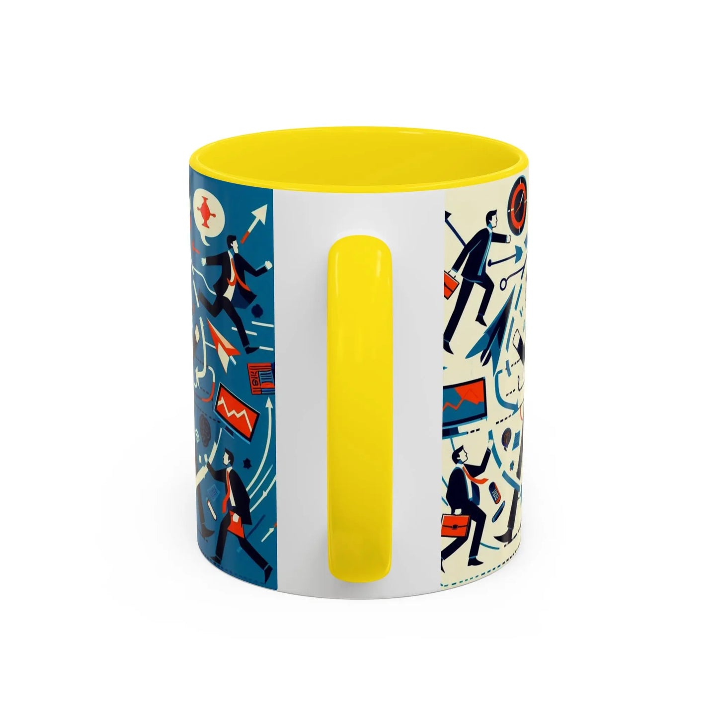 Motivierende Business-Kaffeetasse – 11 & 15oz Accent-Tasse mit Work-Life-Design. - So ist Leben