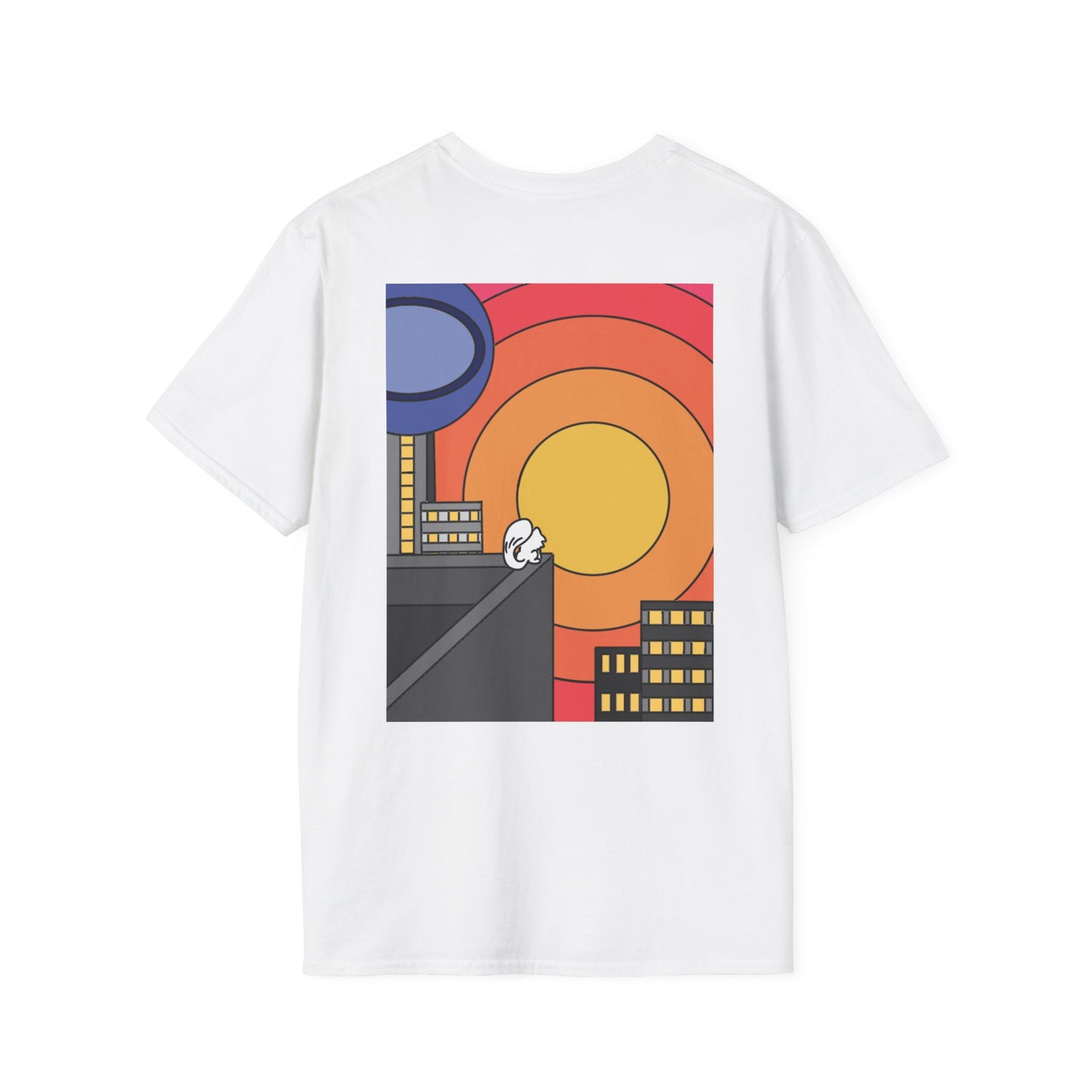 Vibrant Retro Sunset T-Shirt, Graphic Tee, Unisex Apparel, Summer Fashion, Gift for Her/Him, Casual Wear Printify