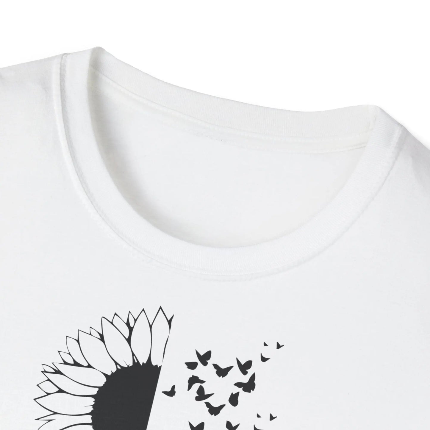 Faith Sunflower Unisex Softstyle T-Shirt - Inspirational Graphic Tee - So ist Leben