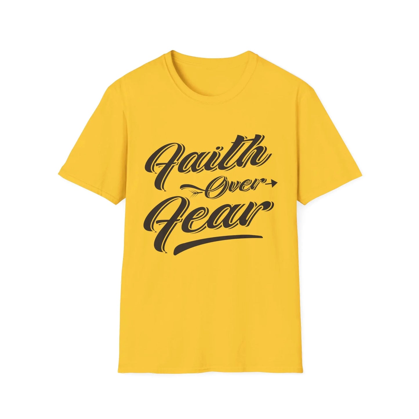 Faith Over Fear Unisex Softstyle T-Shirt | Inspirational Graphic Tee - So ist Leben