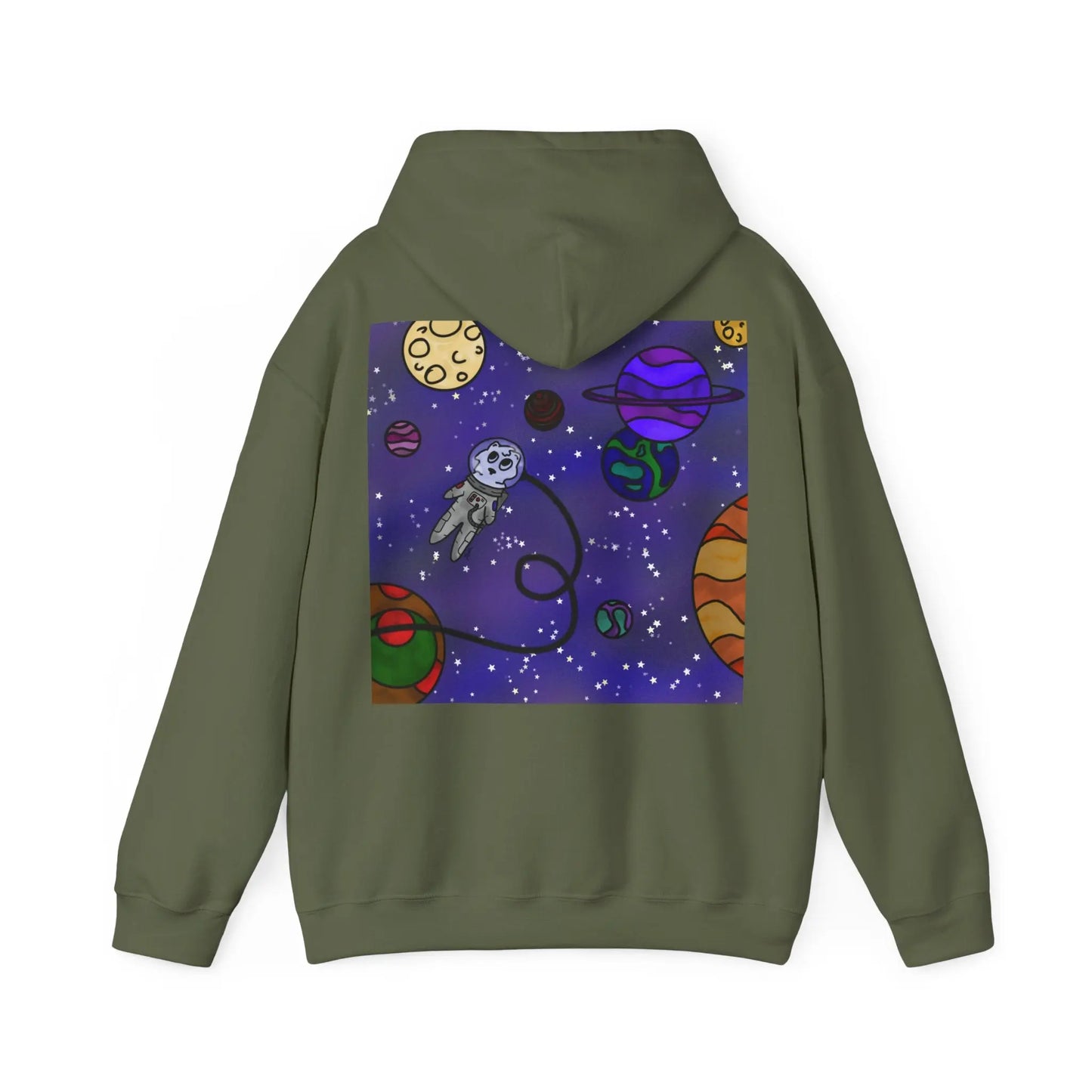 Niedliches Galaxy-Katzen-Design Unisex Hoodie – Perfekt für gemütliche Tage - So ist Leben