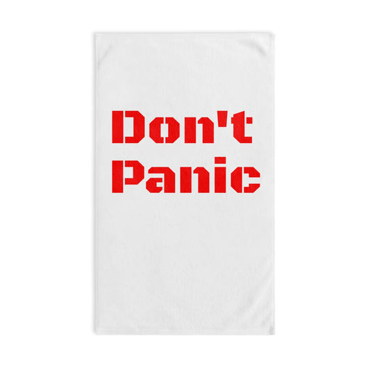Lustiges motivierendes Handtuch – "Don't Panic" Küchentuch für Zuhause und als Geschenk - So ist Leben