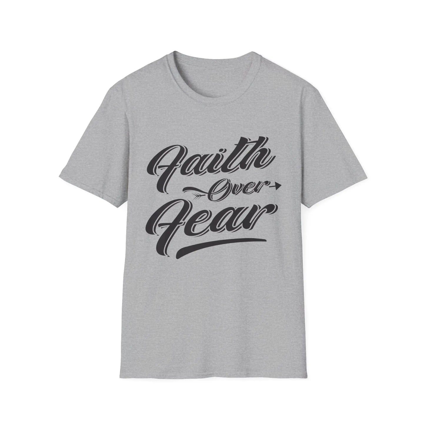 Faith Over Fear Unisex Softstyle T-Shirt | Inspirational Graphic Tee - So ist Leben