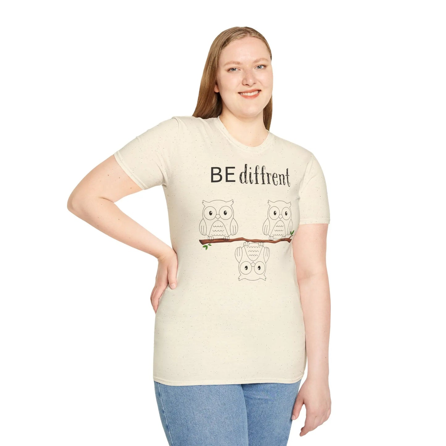 Unisex Softstyle T-Shirt - Be Different Owls - So ist Leben