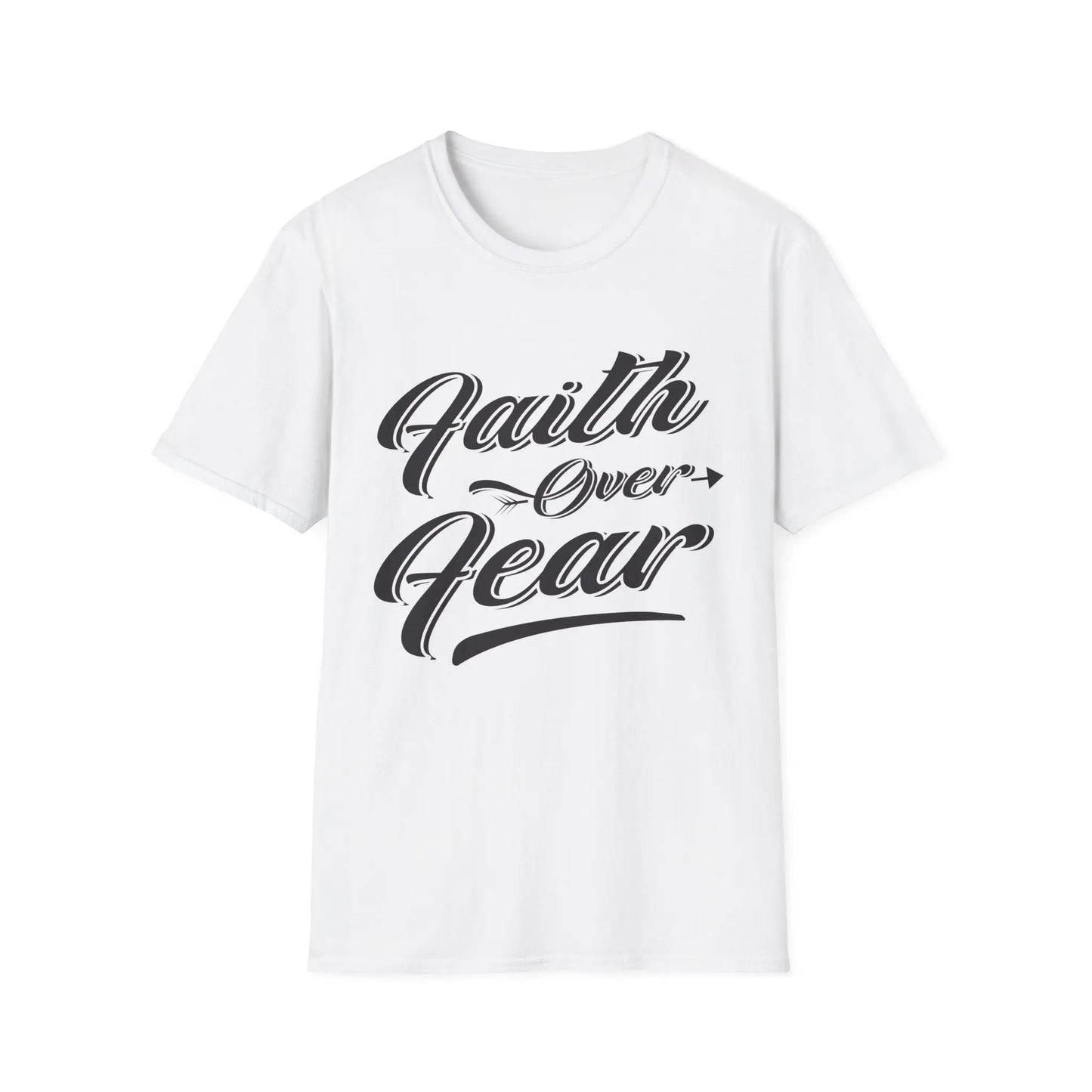 Faith Over Fear Unisex Softstyle T-Shirt | Inspirational Graphic Tee - So ist Leben