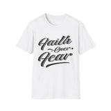 Faith Over Fear Unisex Softstyle T-Shirt | Inspirational Graphic Tee - So ist Leben