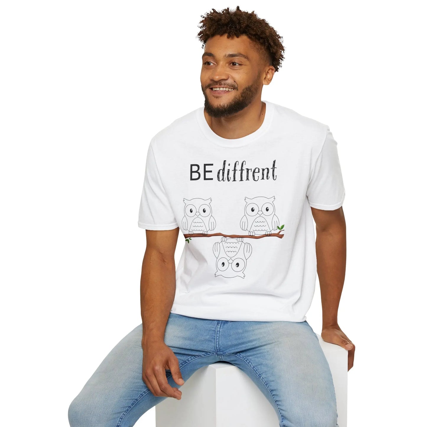 Unisex Softstyle T-Shirt - Be Different Owls - So ist Leben