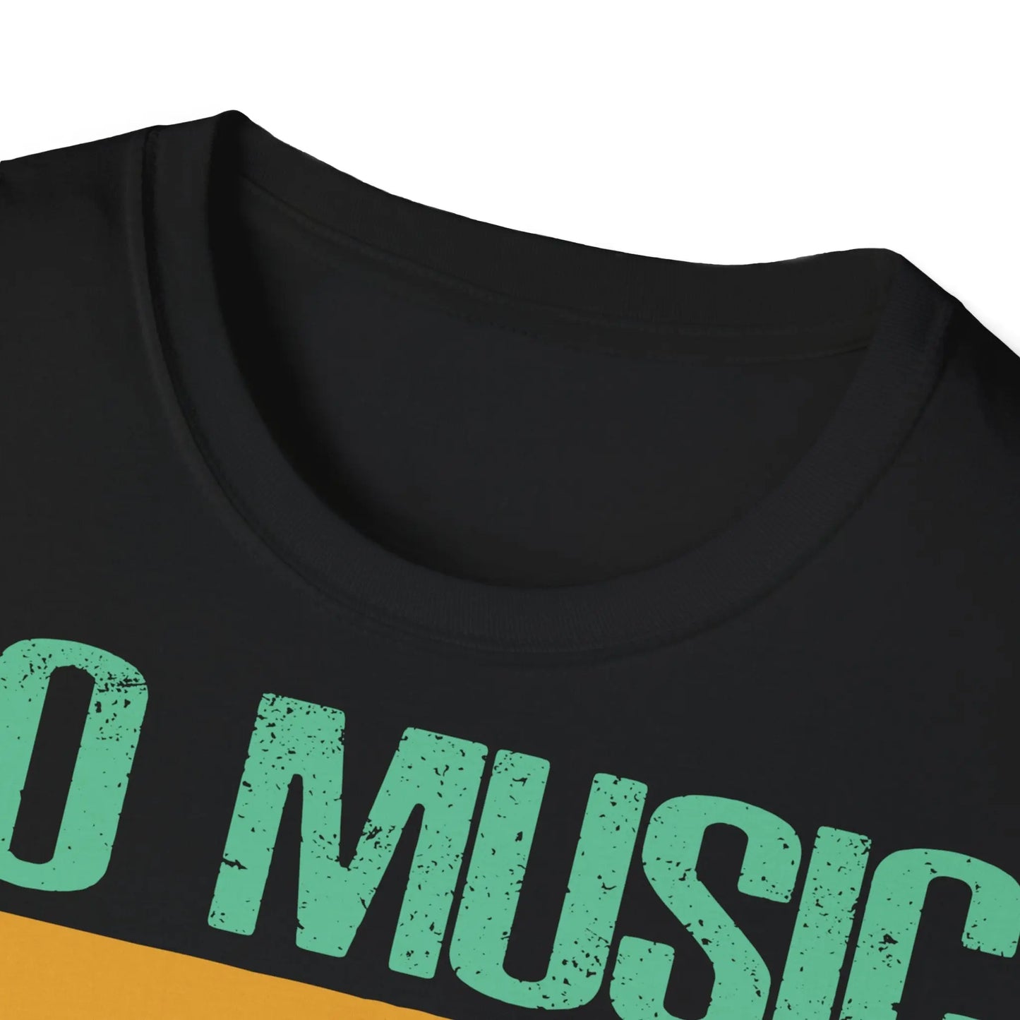 No Music No Life Unisex Softstyle T-Shirt - Perfect Gift for Music Lovers - So ist Leben