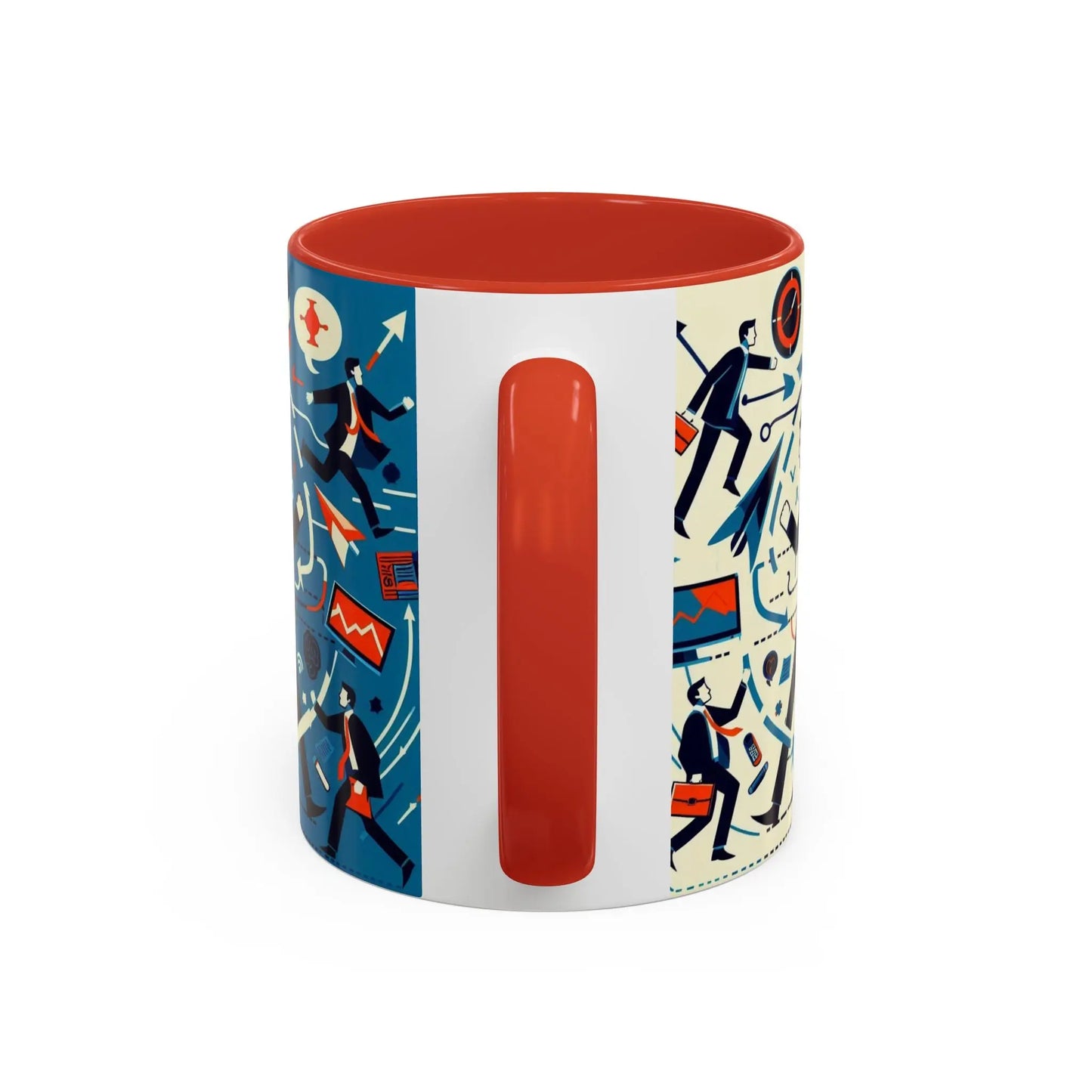 Motivierende Business-Kaffeetasse – 11 & 15oz Accent-Tasse mit Work-Life-Design. - So ist Leben