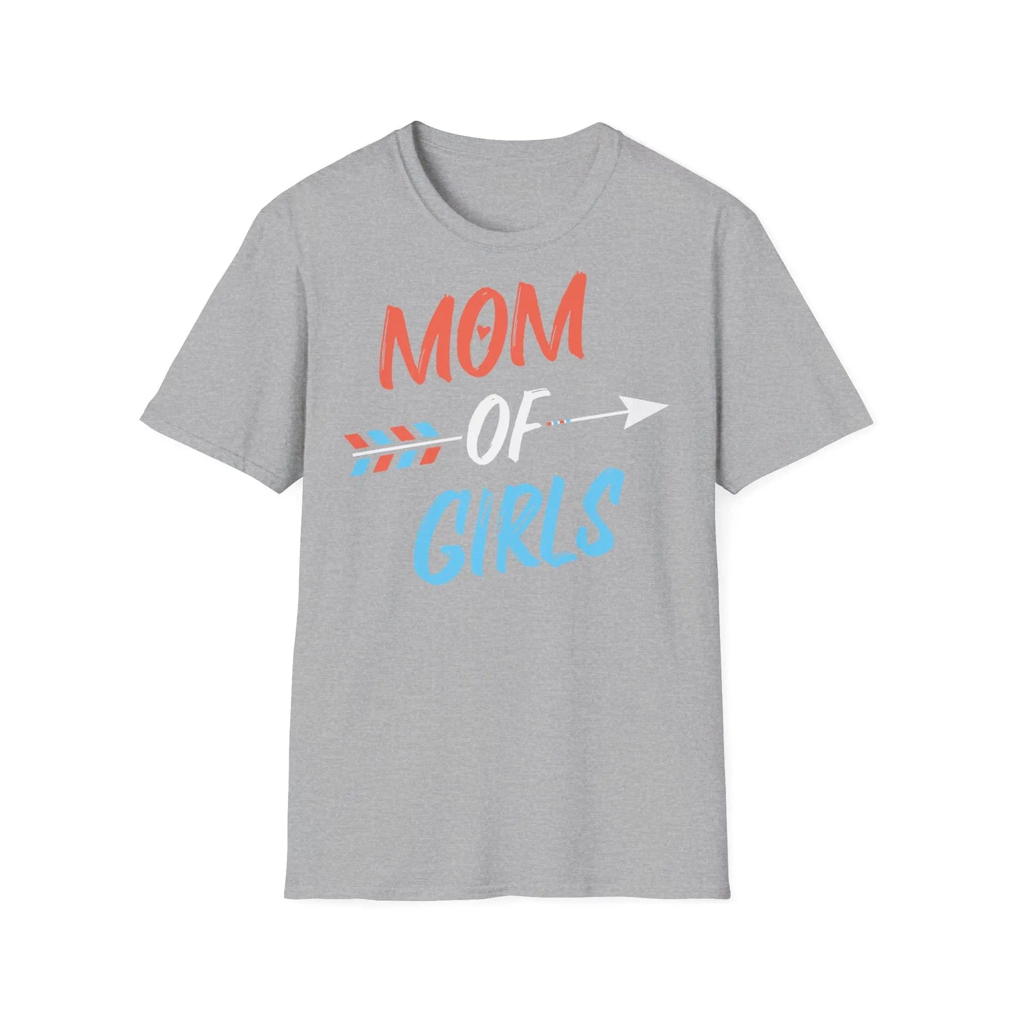 Mom of Girls Unisex Softstyle T-Shirt - Perfect Gift for Mother's Day - So ist Leben