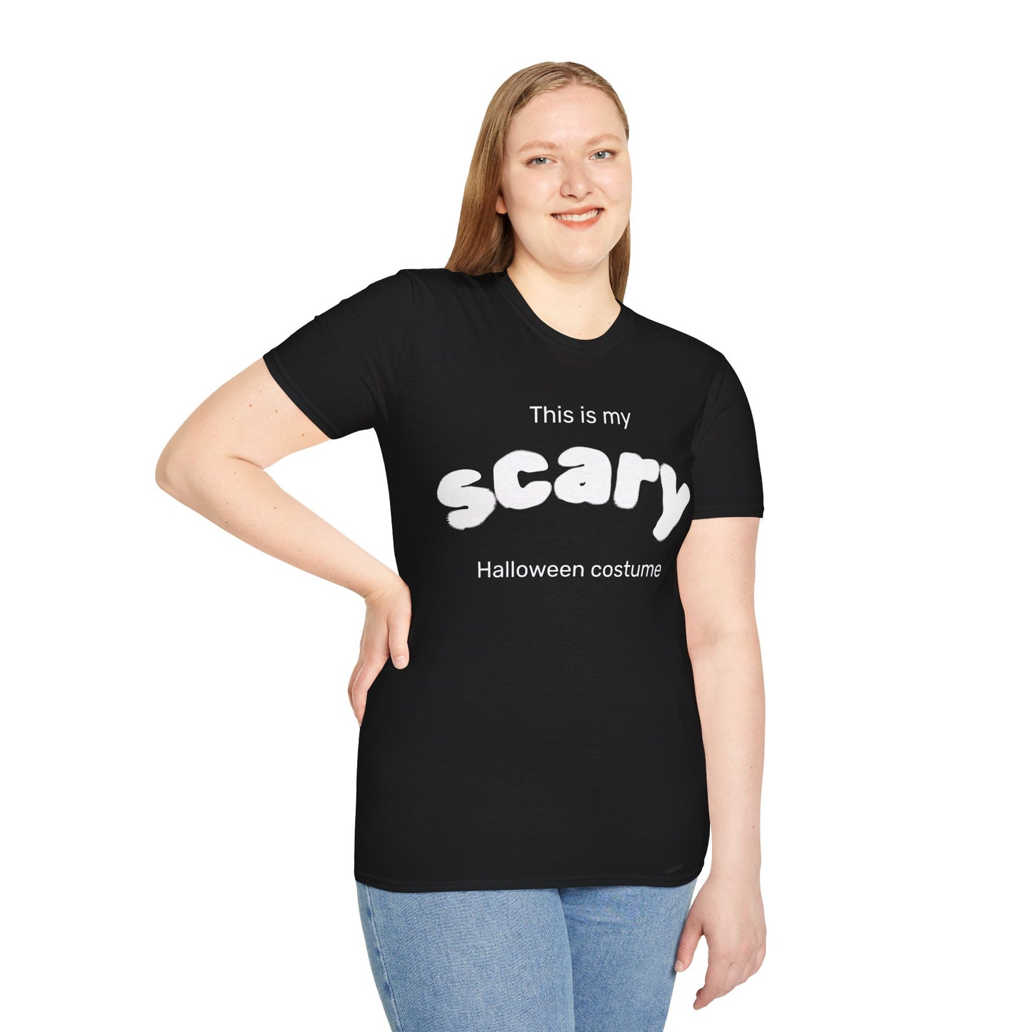 Halloween Costume T-Shirt, Unisex Softstyle Tee, Funny Scary Shirt, Casual Wear, October Celebration Apparel Printify