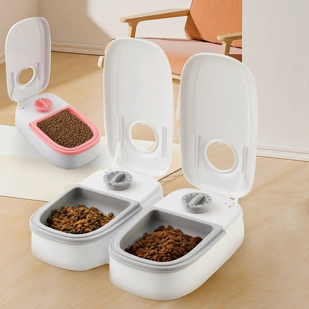 Automatic Pet Feeder Smart Food Dispenser For Cats Dogs Timer Stainless Steel Bowl Auto Dog Cat Pet Feeding Pets Supplies - So ist Leben