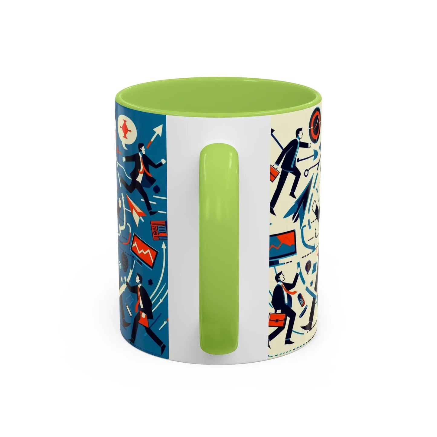 Motivierende Business-Kaffeetasse – 11 & 15oz Accent-Tasse mit Work-Life-Design. - So ist Leben