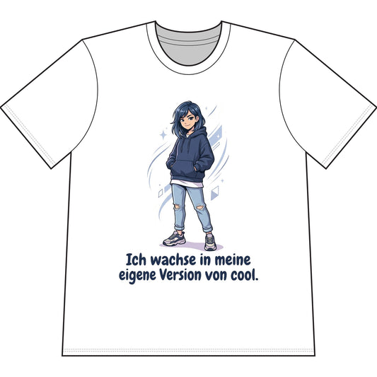 Cool Growth Tee — "Ich wachse in meine eigene Version von cool." Printify