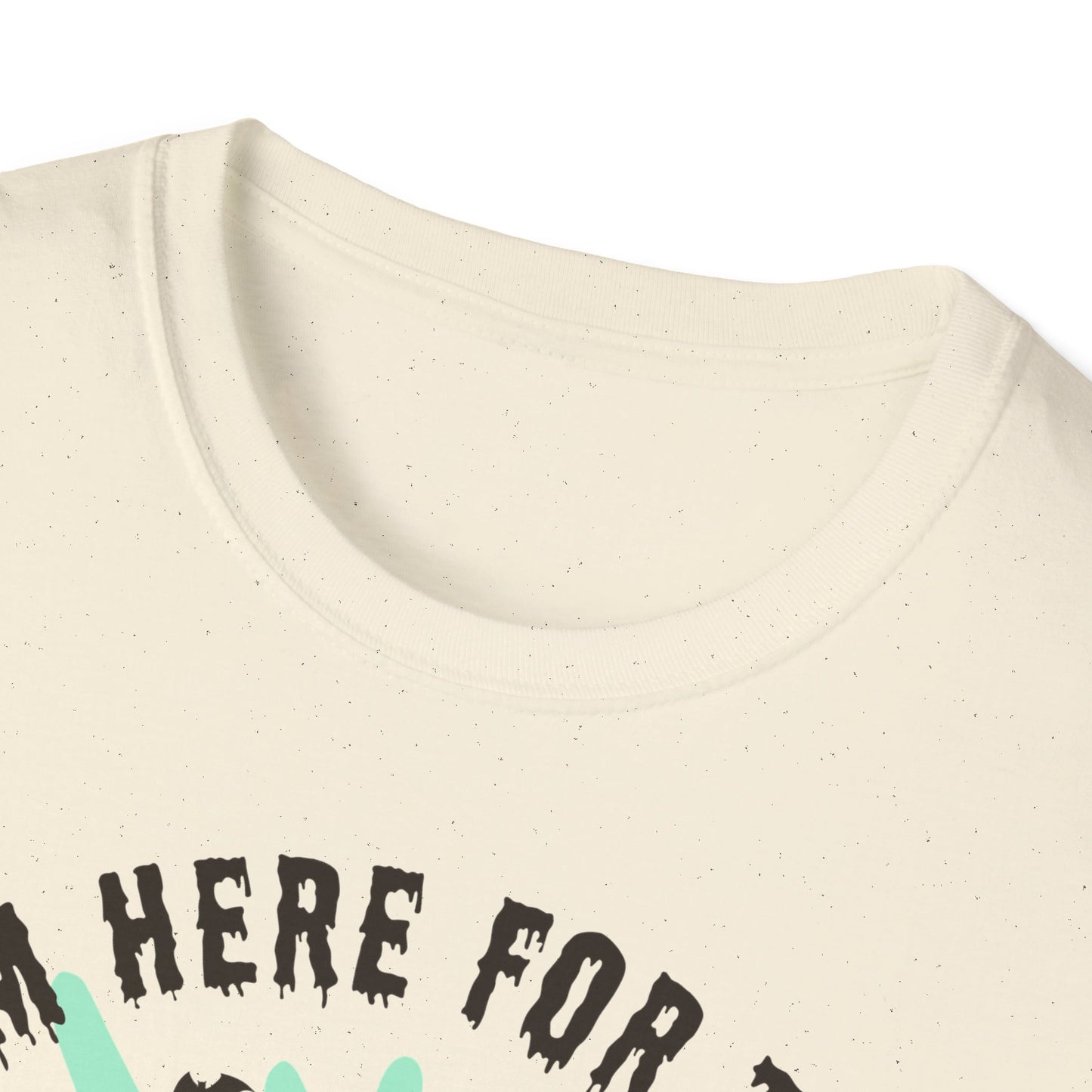 Halloween Ghost T-Shirt, I’m Here for the Boo Tee, Unisex Graphic Shirt, Spooky Season Top, Fun Costume T-Shirt Printify