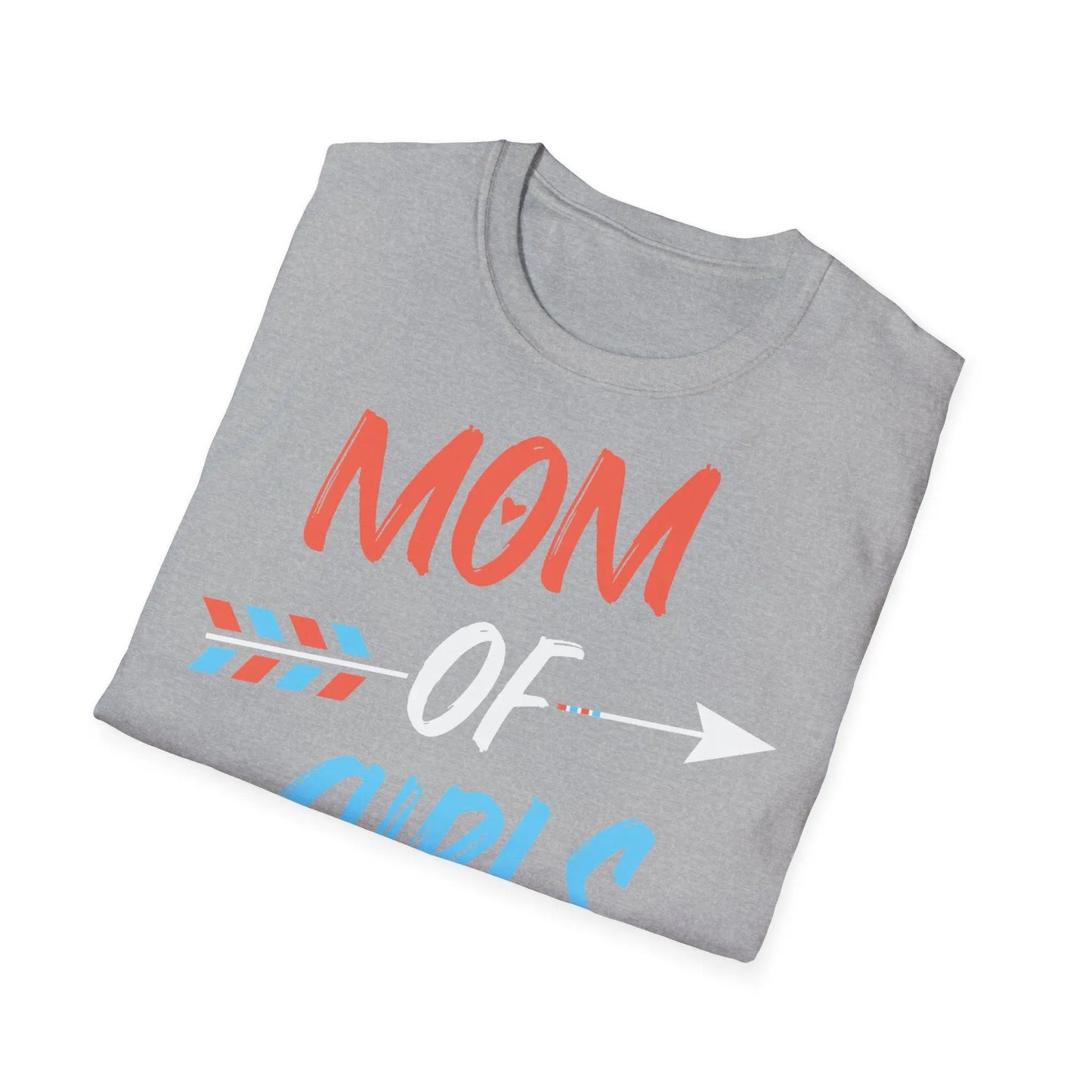 Mom of Girls Unisex Softstyle T-Shirt - Perfect Gift for Mother's Day - So ist Leben