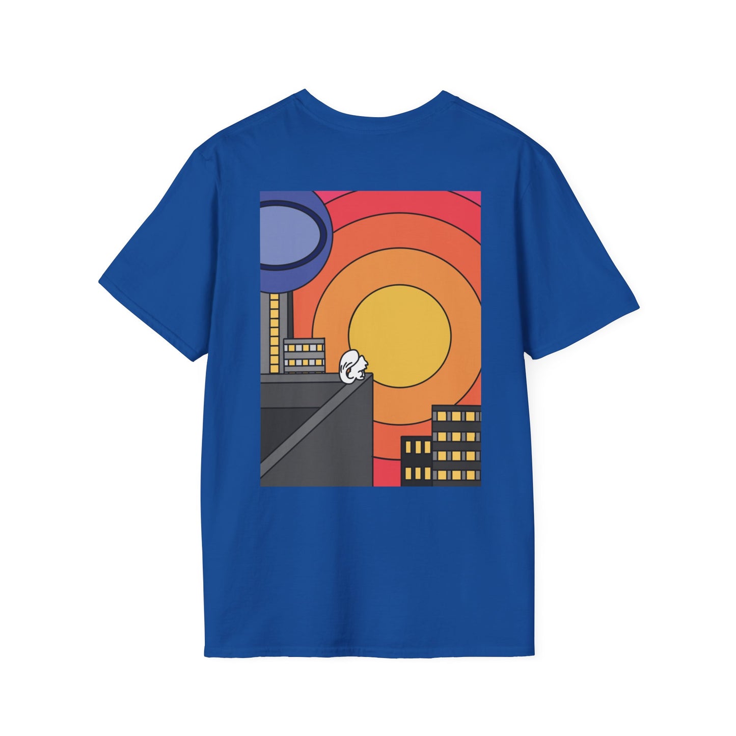 Vibrant Retro Sunset T-Shirt, Graphic Tee, Unisex Apparel, Summer Fashion, Gift for Her/Him, Casual Wear Printify