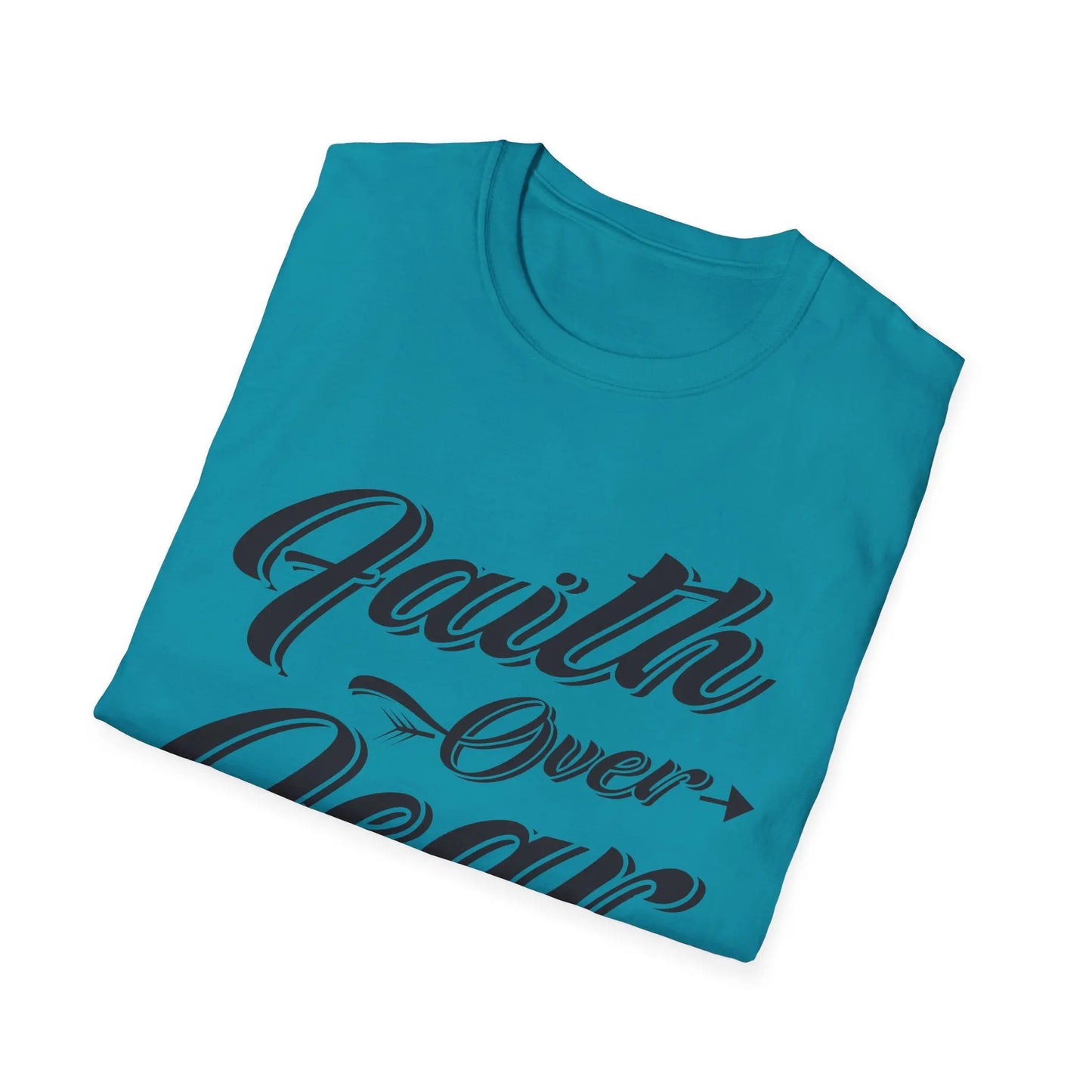 Faith Over Fear Unisex Softstyle T-Shirt | Inspirational Graphic Tee - So ist Leben