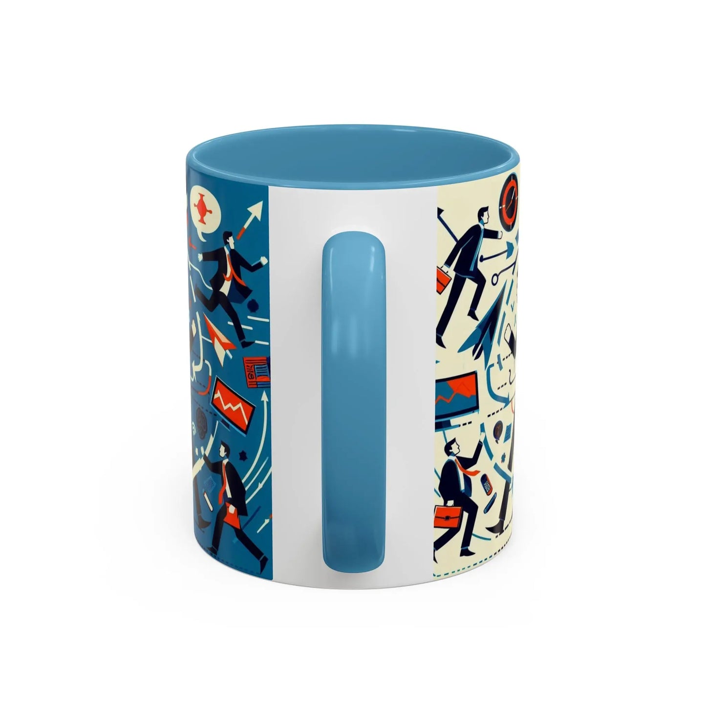 Motivierende Business-Kaffeetasse – 11 & 15oz Accent-Tasse mit Work-Life-Design. - So ist Leben
