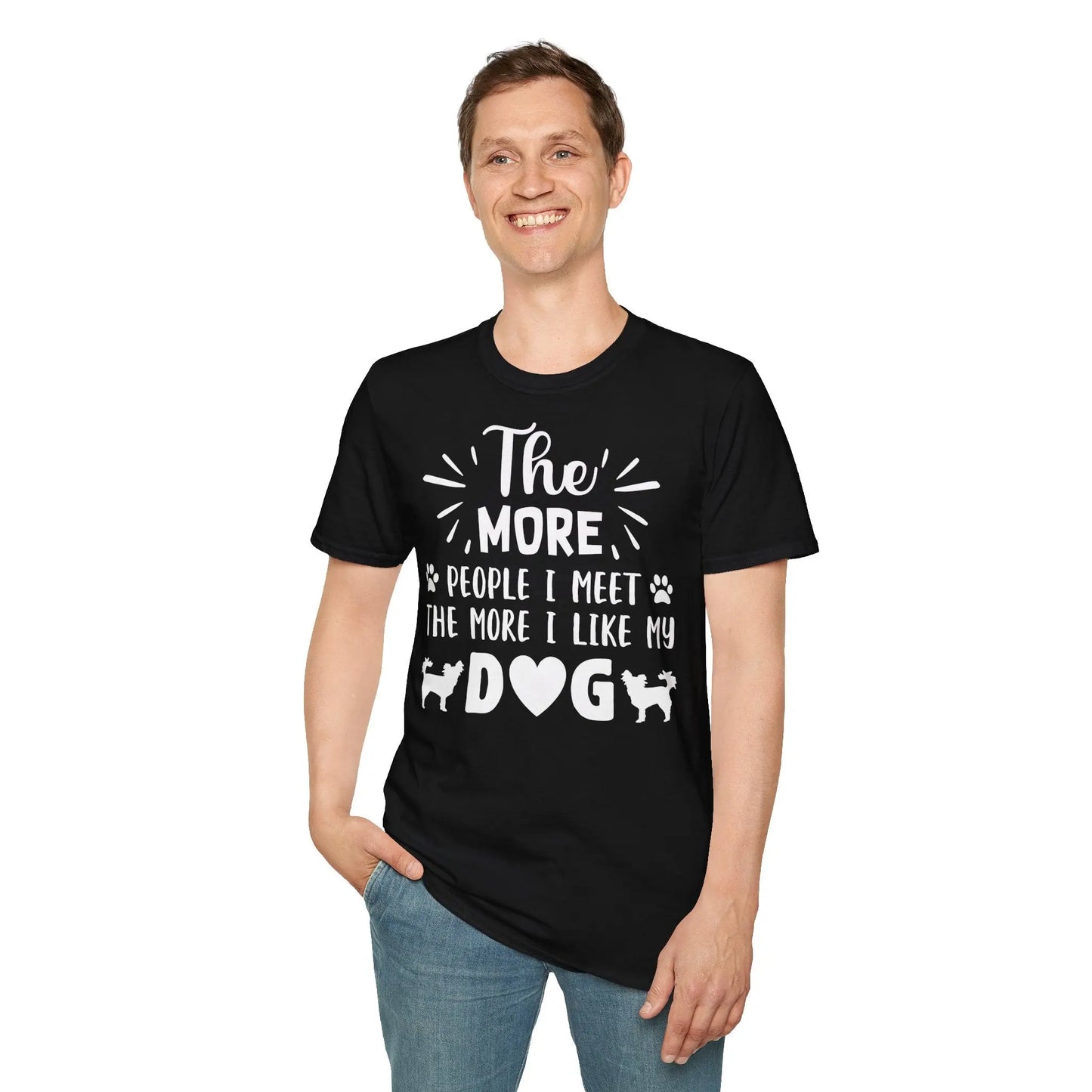 Doggy Unisex Softstyle T-Shirt - Comfortable Everyday Wear - So ist Leben