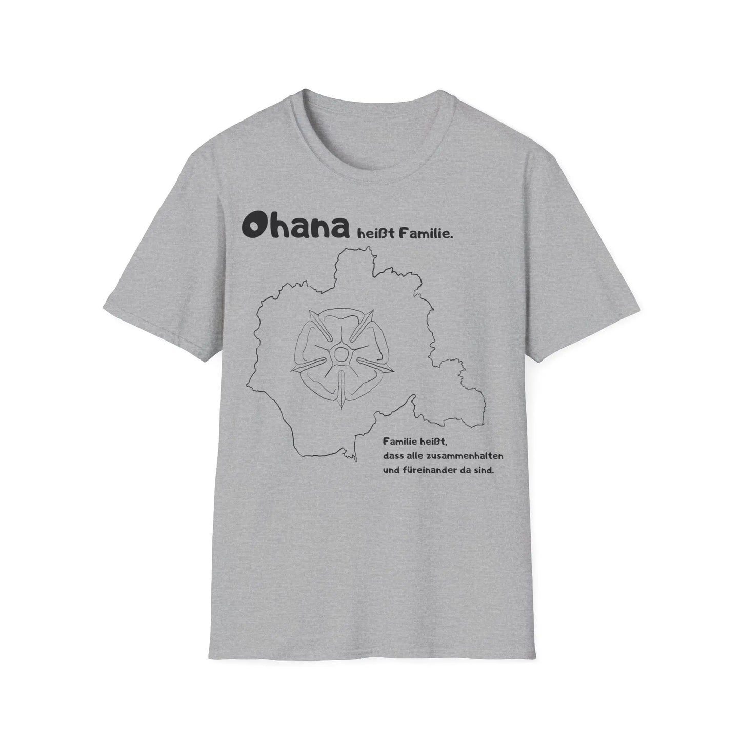 Ohana heißt Familie | Map Unisex Softstyle T-Shirt - So ist Leben