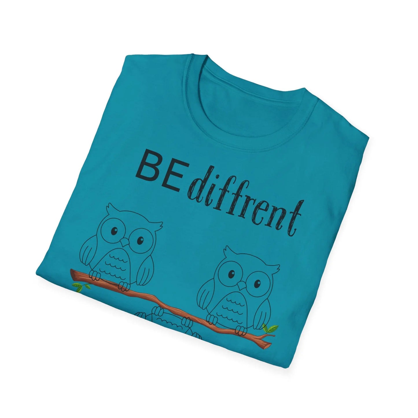 Unisex Softstyle T-Shirt - Be Different Owls - So ist Leben
