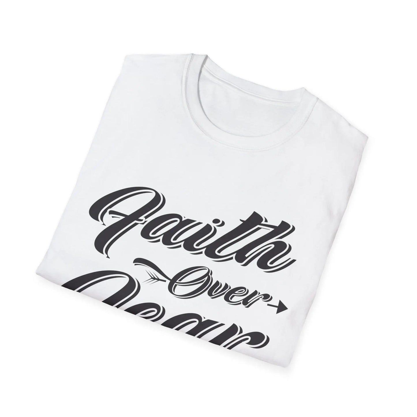 Faith Over Fear Unisex Softstyle T-Shirt | Inspirational Graphic Tee - So ist Leben