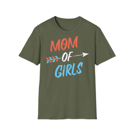 Mom of Girls Unisex Softstyle T-Shirt - Perfect Gift for Mother's Day - So ist Leben