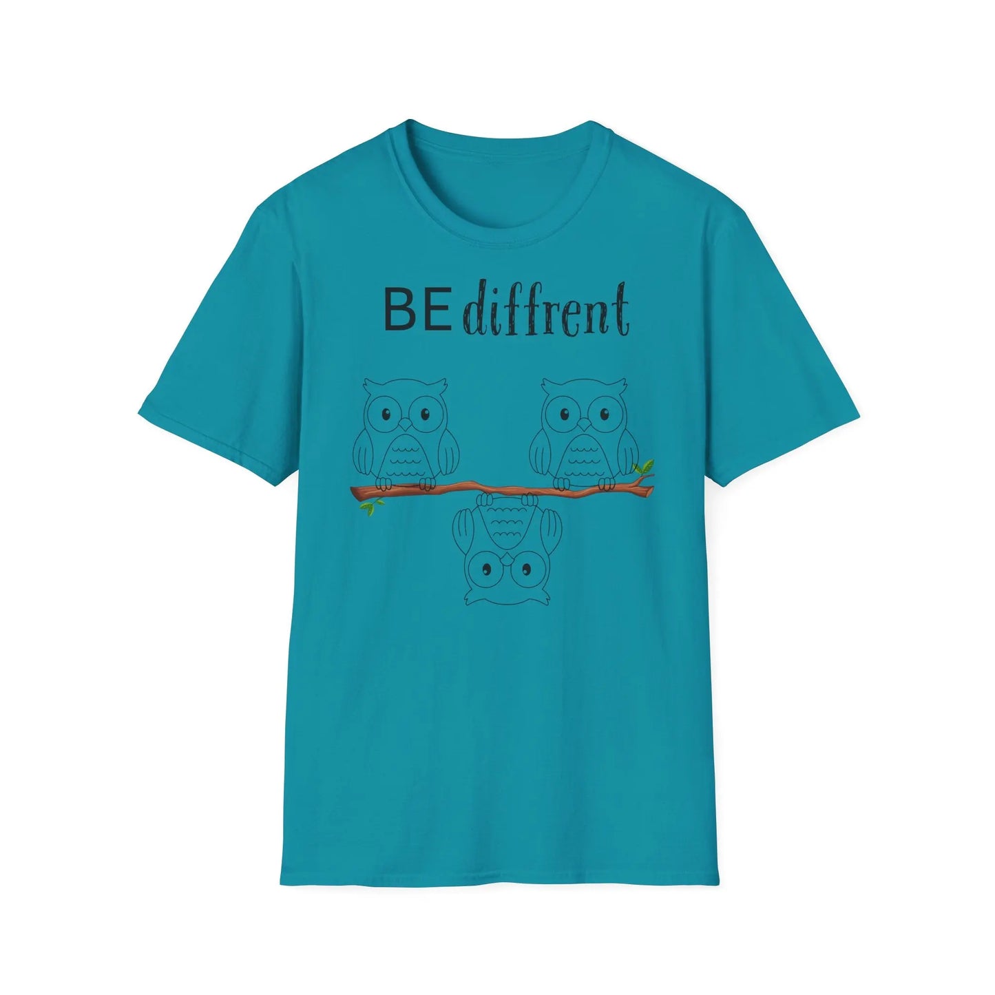 Unisex Softstyle T-Shirt - Be Different Owls - So ist Leben
